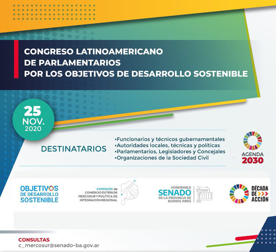 Presentación Observatorio de la Agenda 2030 en Argentina, Congreso organizado por Senado BA 25/11/20